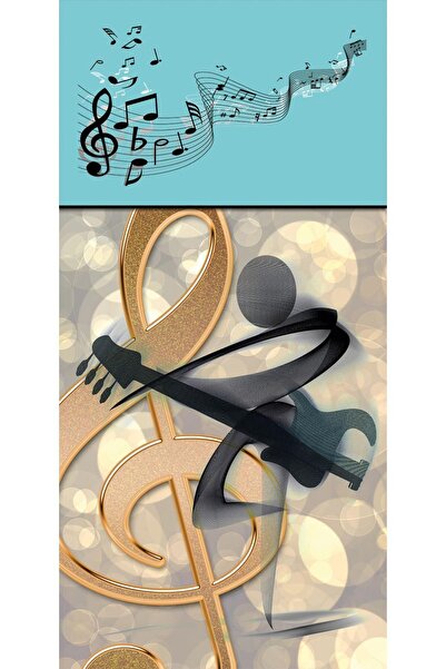 renkselart فستان باب بتصميم موسيقى 081