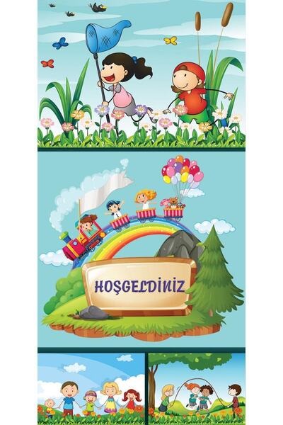 renkselart تزيين باب المدرسة الابتدائية