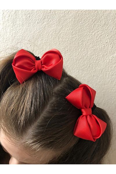 Stil Tasarım Toka 2 Pieces Red Bow