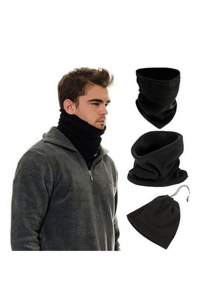 ENGIN Multi-Purpose Unisex Fleece Beanie and Neck Collar