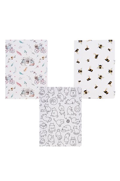 Iggy Hayvan Desenleri 3'lü Set Defter