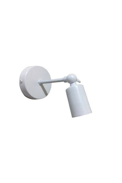 RİOLİGHT Modern White Articulated 1xe27 Movable Head Metal Wall Sconce with Lampholder