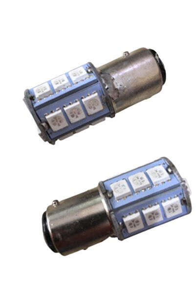 Carub Motosiklet Ve Otomobil Stop Ampul 18led 1016 Çakar Kırmızı Şaşı Tırnak 2li