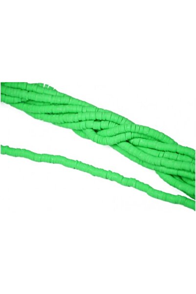 Prestij Boncuk Fosfor zeleni Fimo niz perli