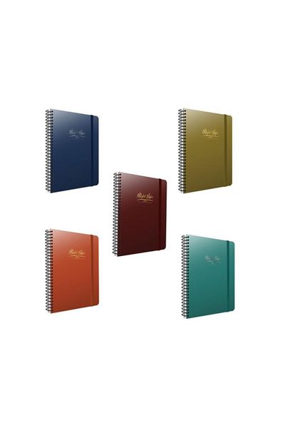 Gıpta Metal Notes Spiral Notebook 100 YpStriped 4471