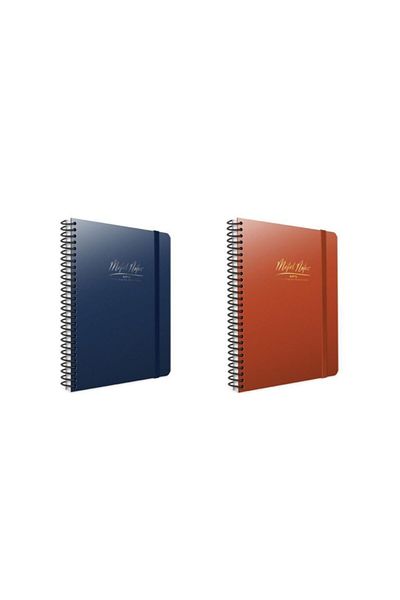 Gıpta Metal Notes Spiral Notebook 100 YpStriped 4471 2-pack