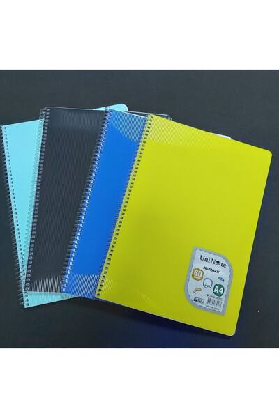 ÇINAR DEFTER A4 Çizgili Defter Colormaxi Spiralli Pp Kapak 60 Yaprak 4 Adet
