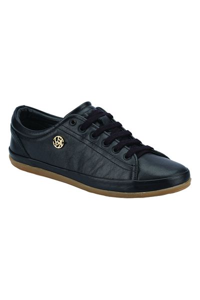U.S. Polo Assn. Pantofi Gelenderli pentru femei - Pantofi negri din piele naturală