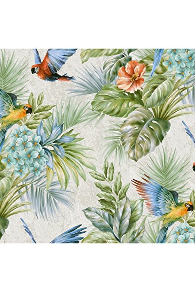 Adawall 9905 Serie | Papağan ve Tropikal Bitkili Trend Duvar Kağıdı | 16.5M2