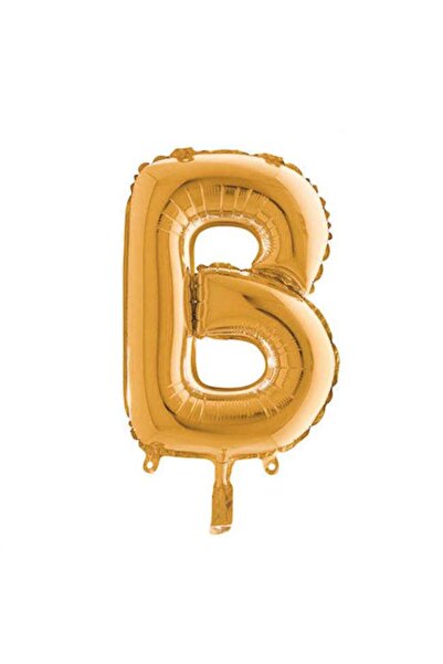 PARTİSERÜVENİ حرف بالون فويل حرف B ذهبي 34 بوصة (76 سم)