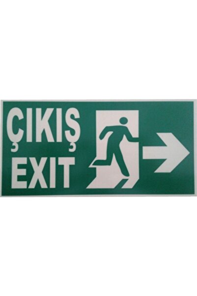 Genel Markalar Acil Çıkış/Exit Levhası- Sağ Yön