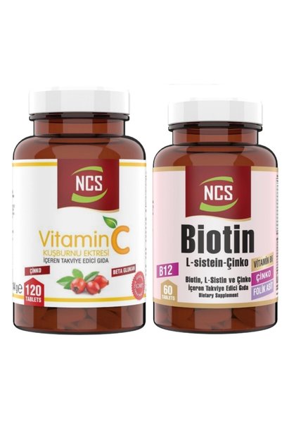 NCS Vitamin C 1000 Mg Beta Glucan 120 Tablet Biotin Zinc 60 Tablet