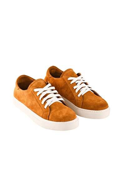 Moosefield Women's Tan Genuine Leather Sneakers