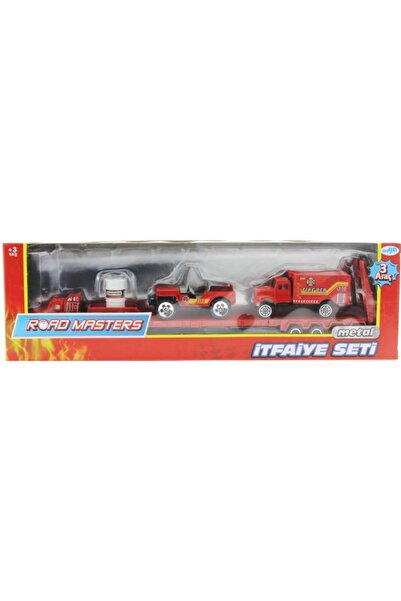 MEGA Die Cast Metal Tırlı Ve Jeepli Itfaiye Seti