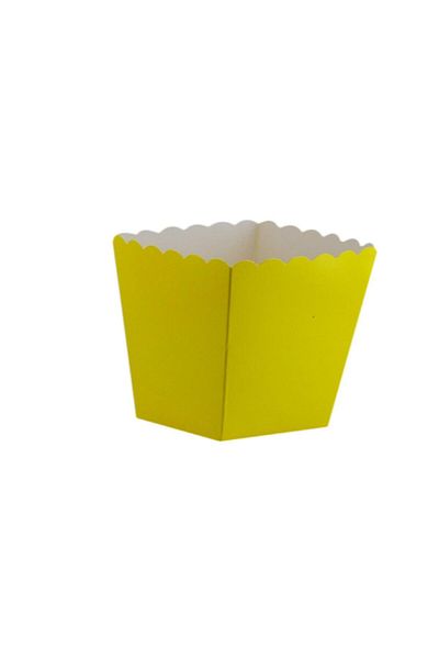 sy süsyağmuru Yellow 8 Pieces Popcorn Box - Corn and Chips