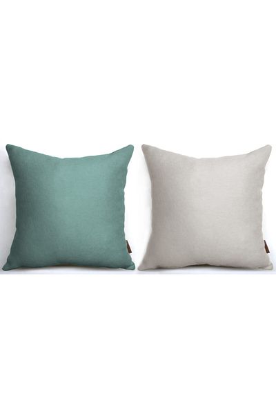 Alacastore Husa de perna combinata verde menta gri deschis 43x43 2 pachet