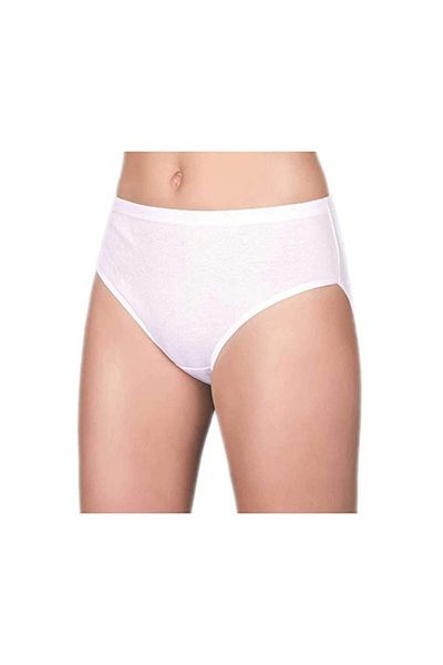 Berrak Γυναικεία λευκά εσώρουχα Bato 12 Pack Ribbed 2064