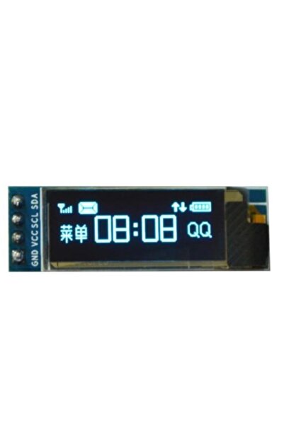 Genel Markalar 128x32 Oled Lcd Ekran 0.91 Inch Ssd1306 (arduino Uyumlu) - Beyaz