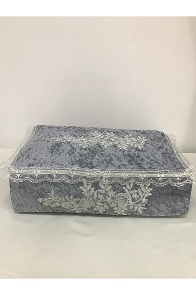Lamazihome Bundle Engagement Saddle Dowry Holder Velvet Saddle Gray 60 cm Width