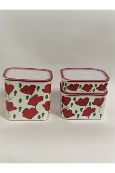 Tupperware Poppy 3-Piece Water Set Storage Containers