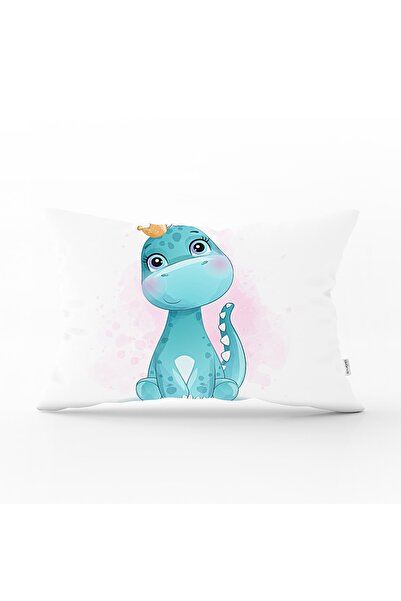 Realhomes Slatka pravougaona navlaka za jastuk sa dizajnom dinosaura