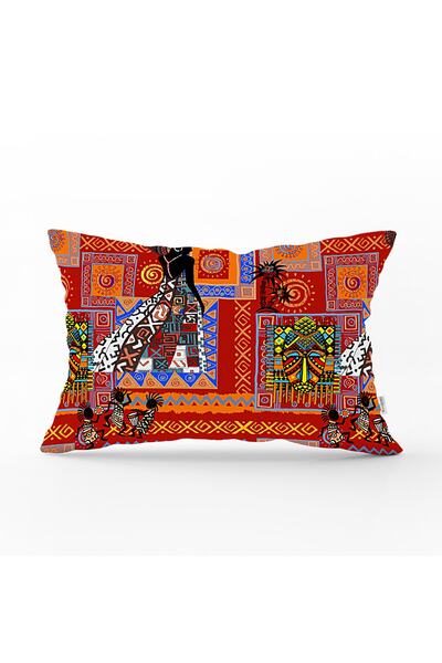 Realhomes Rectangular Throw Pillow Cover with Ethnic Human and Tree Decorated...