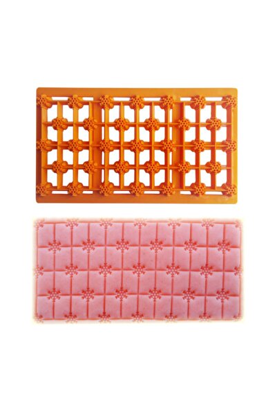 öztürkler قالب تشكيل لب السكر المرقعة على شكل ندفة الثلج، مقاس 7.4 سم × 12.9 سم