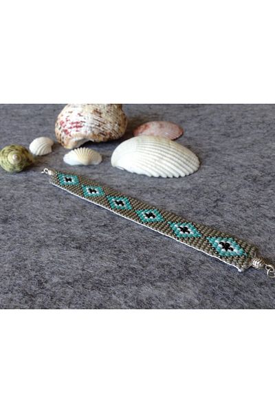 dilarita Kilim Pattern Woven Bracelet