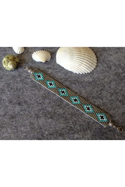 dilarita Kilim Pattern Woven Bracelet