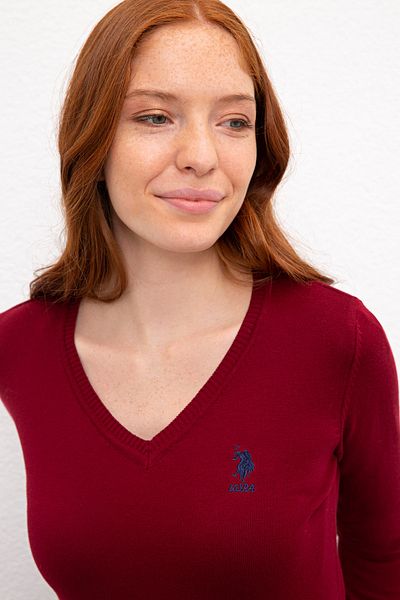 U.S. Polo Assn. Pulover roșu de damă