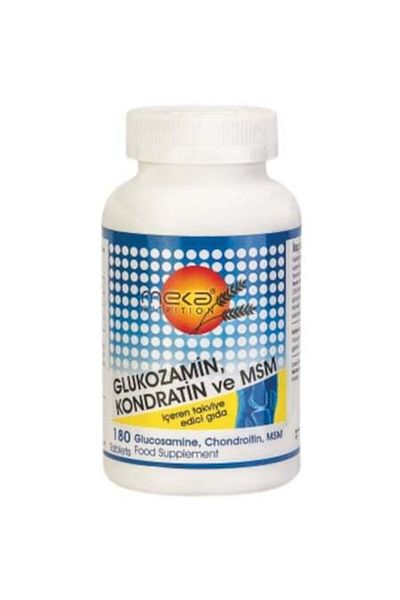 Meka Nutrition Glucosamine-Chondroitin MSM 180 Tablets - Card Bra and Women's Daily Supplement