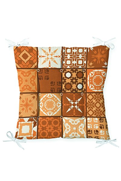 Realhomes Beyaz, Kahverengi Ve Turuncu Renklerde Fas Seramik Fermuarlı Sandal...