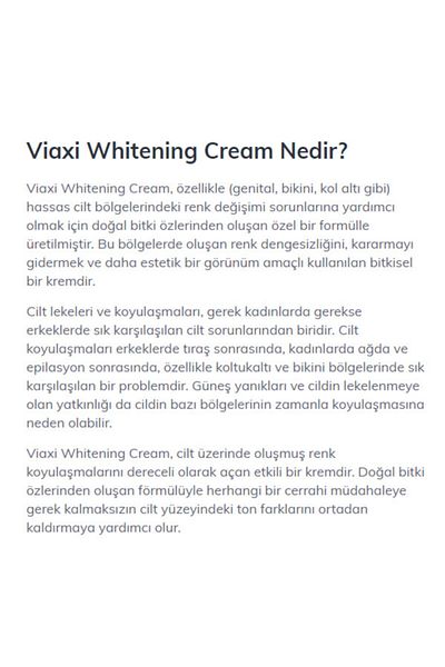 Viaxi 50 ml Whitening Whitening Cream