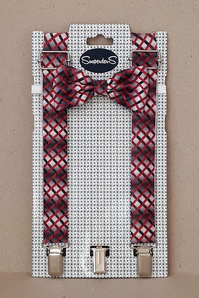 SuspenderS Pants Strap & Bow Tie Printed Set