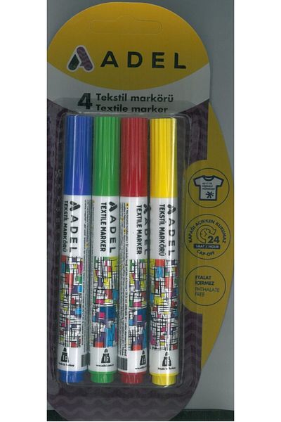 Adel Textile T-Shirt Painting Pen 4 Colors
