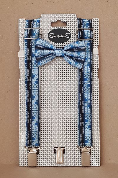 SuspenderS Trouser Suspenders and Bow Tie Printed Set