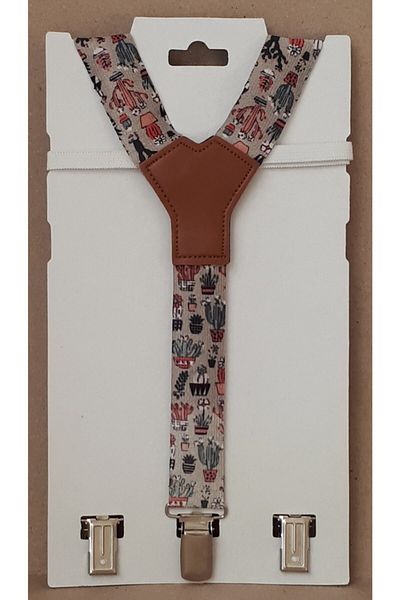 SuspenderS Trouser Suspenders and Bow Tie Printed Set