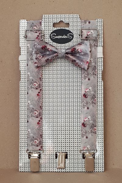 SuspenderS Pants Strap & Bow Tie Printed Set