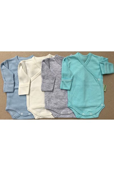 bebedino بدلة بيبي بوي ملونة بسحاب مزدوج الصدر مكونة من 4 قطع