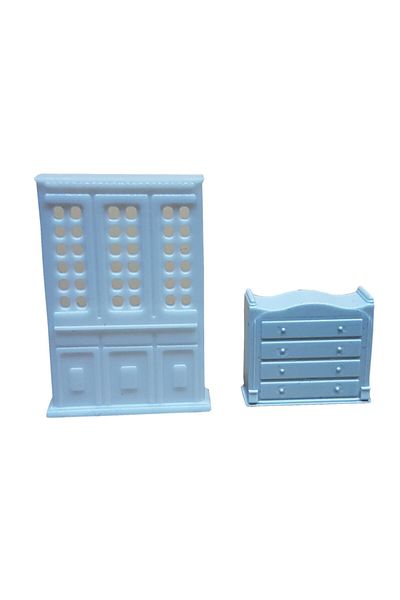 Dytac 2-Piece Model Silverware & Dresser 1:50 Scale (vx15-18)