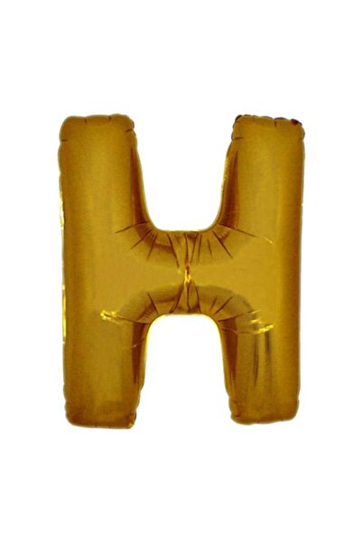 PARTİSERÜVENİ حرف بالون فويل حرف H ذهبي 34 بوصة (76 سم)