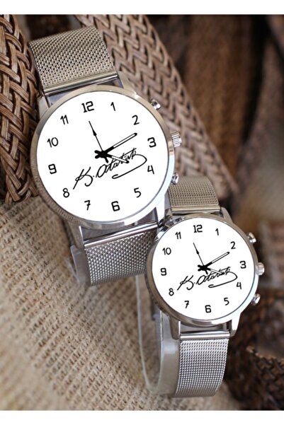 Kubbehan Atatürk Çift Kol Saati Sevgili Saatleri Atatürk Imzalı Çift Kol Saat...