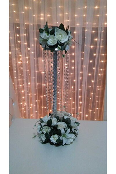 DAVETİM ORGANİZASYON Kristal Taşlı Mezat Şamdan