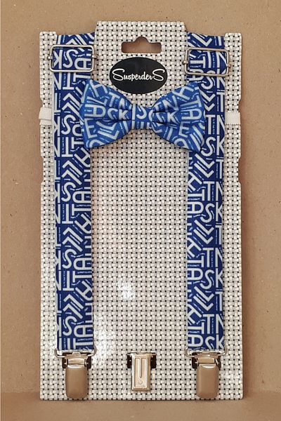SuspenderS Pants Strap & Bow Tie Printed Set
