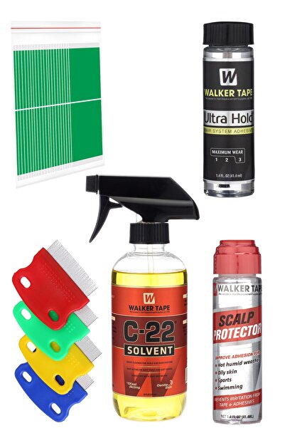 Walker Tape Protez Saç Bakım Seti 5 In 1 (1 Adet Tarak Hediyyeli)