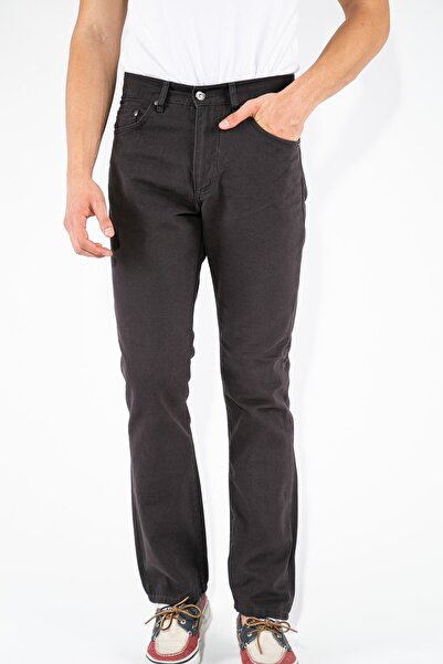 Erkek Gri Gabardin Pantolon