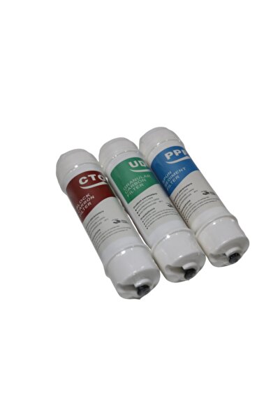 Waterone Su Arıtma Cihazı Için Kapalı Kasa 3'lü Filtre Seti