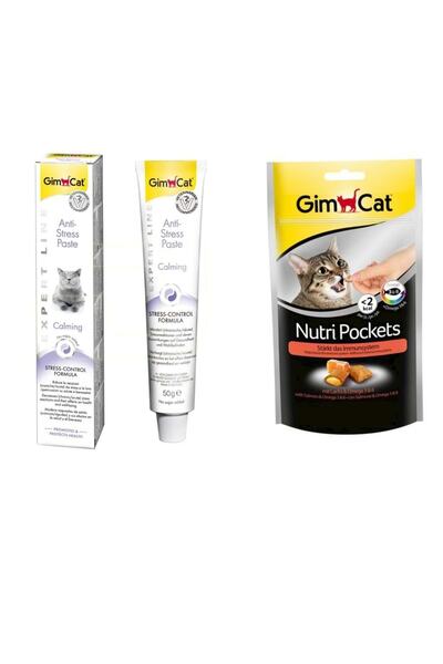 Gimcat Gımcat Kedı Macunu Antı-stress Paste 50 gr Nutripockets Kedi Ödülü Som...