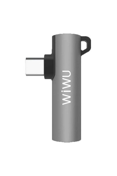 WIWU St05 Type-C Audio Adapter to 3.5mm Input and Silver Output