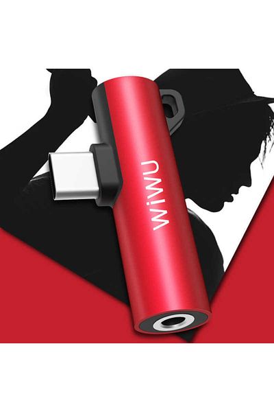 WIWU St05 Type-C Audio Adapter to 3.5mm Input and Silver Output